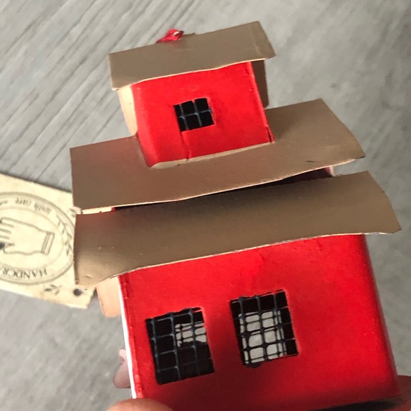 Handcrafted ornament. Tin barn - Picture 3 of 8